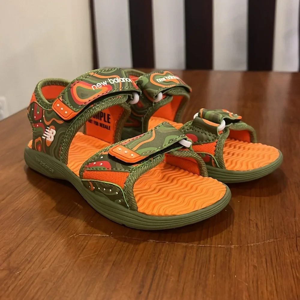 New Balance Kids Poolside Sandal Shoes new camo Size 12 Toddlers boys girls